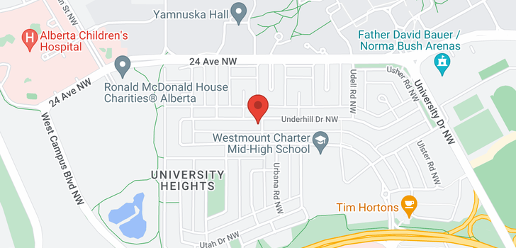 map of 3403 Underhill Drive NW